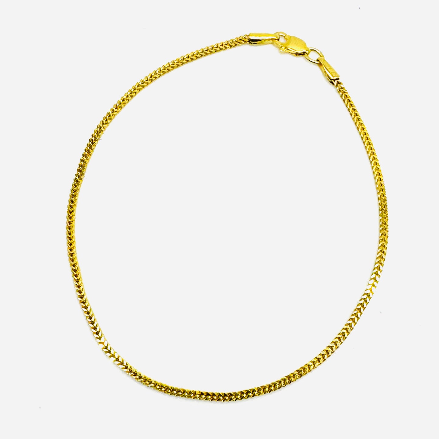 10K Gold 1.5mm Franco Bracelet