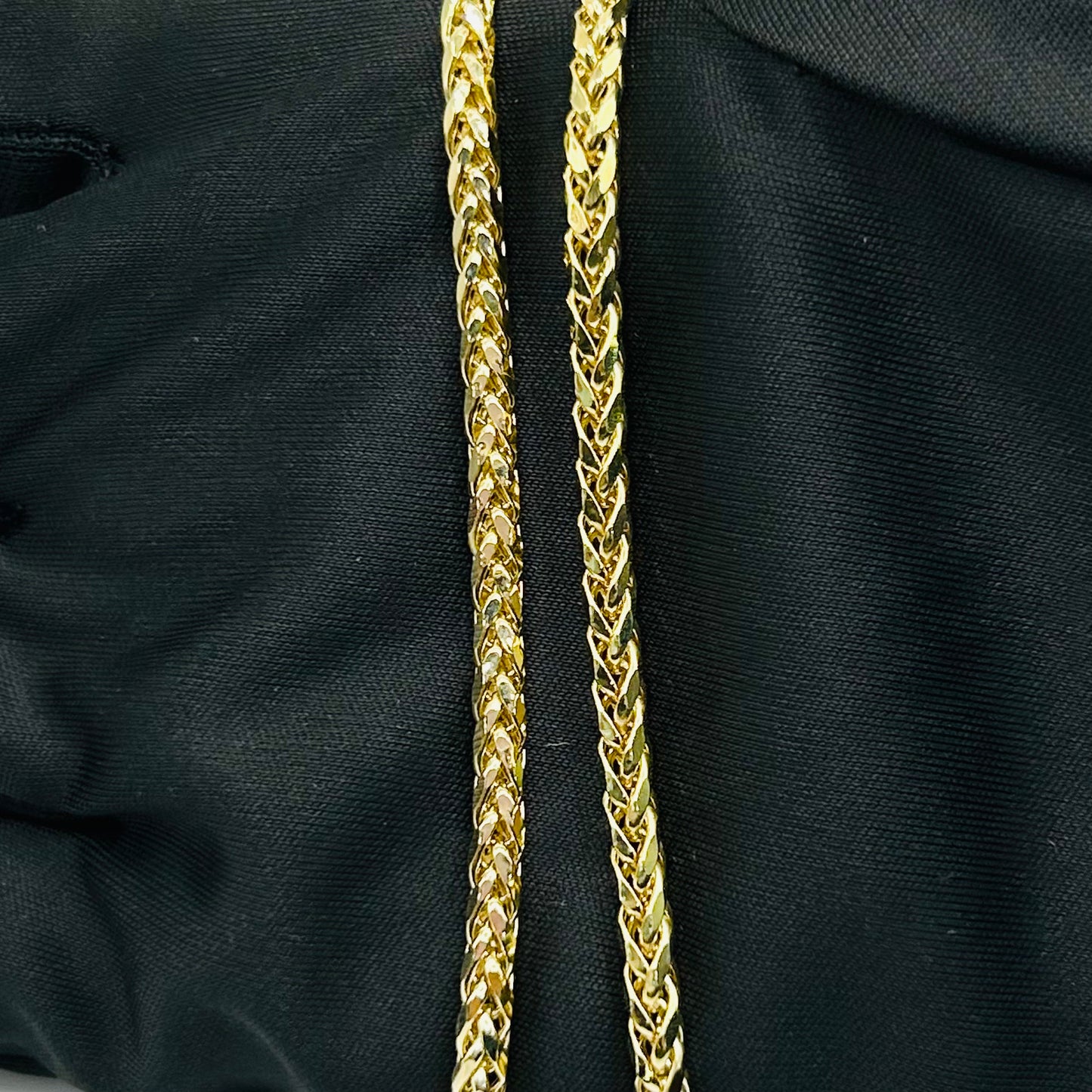 10K Gold 3mm Palm / Wheat Chain