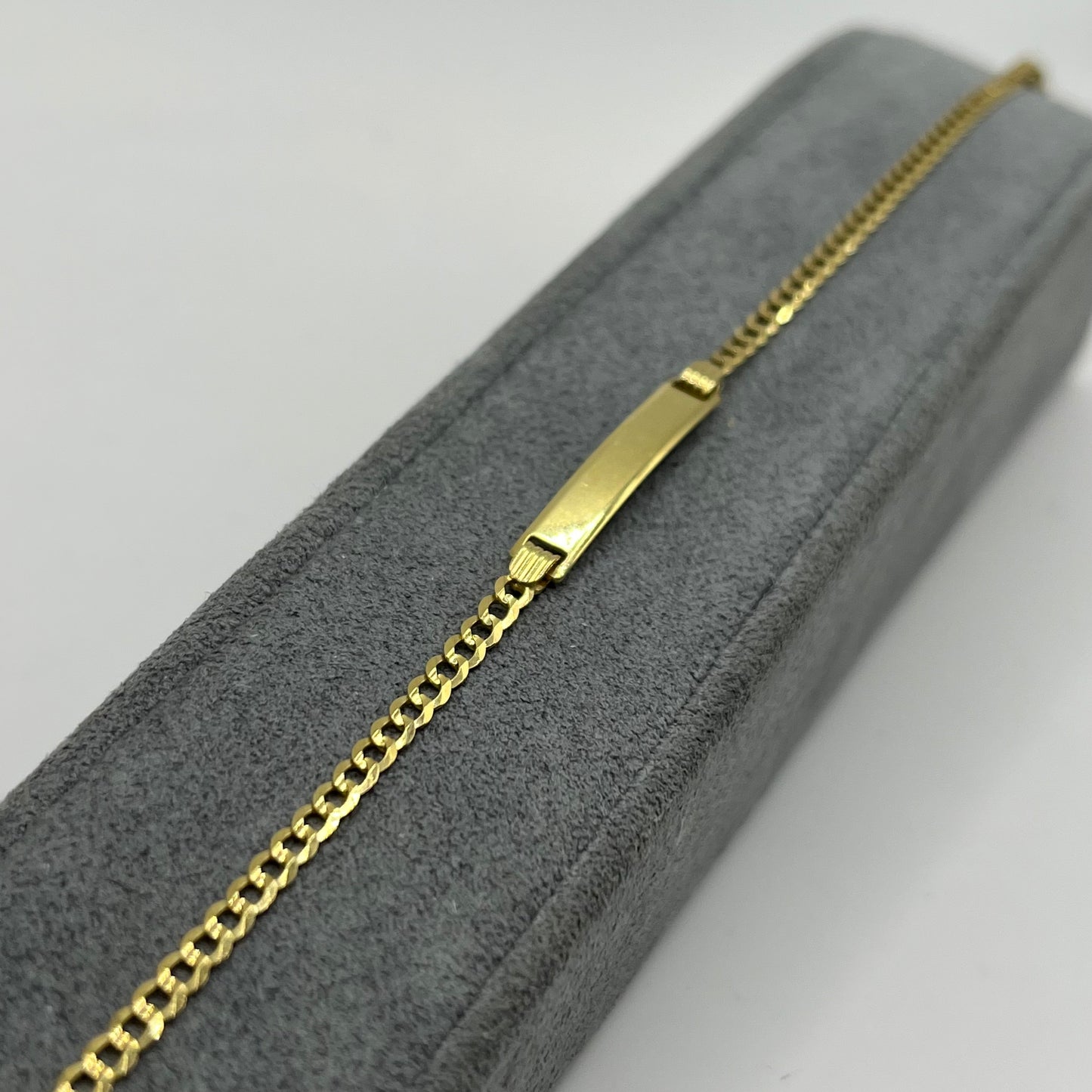 14k Gold Solid Cuban 2.6mm ID Bracelet