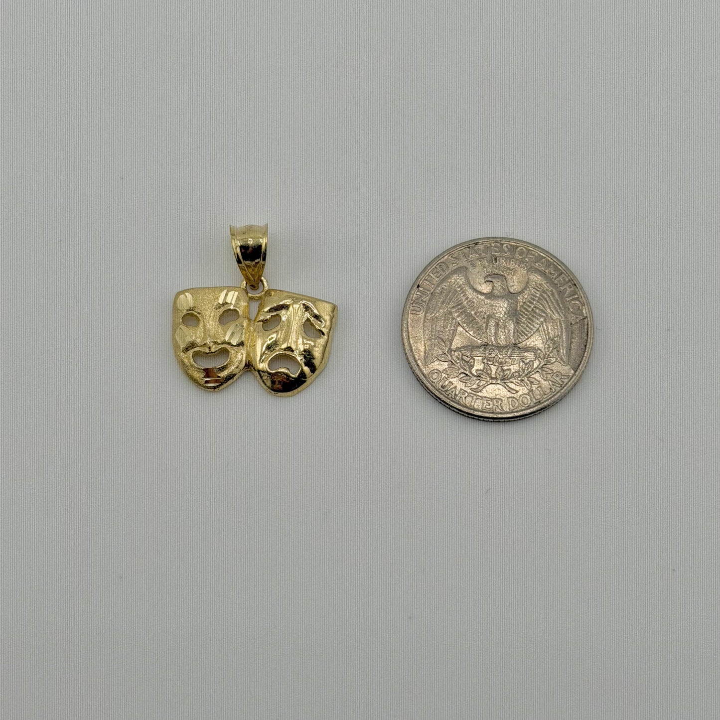 10K Gold Smile Now Cry Later Matte Charm (M)