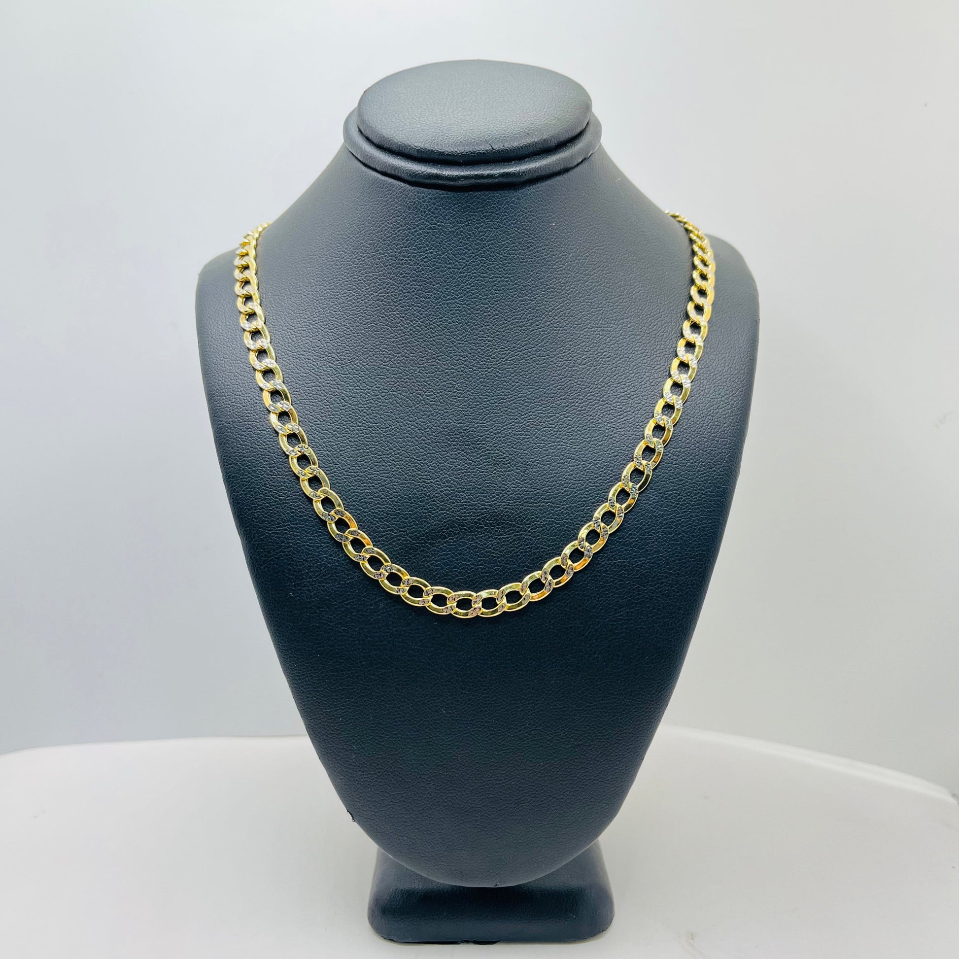 10K Gold Diamond Cut Cuban Chain | Width: 5.4mm