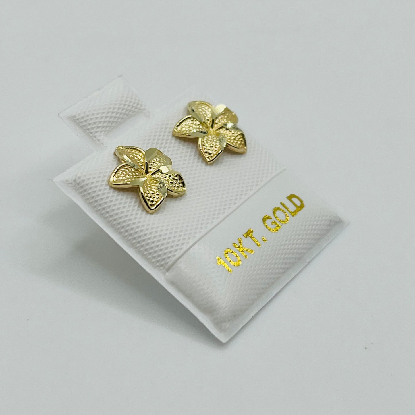 10k Gold Hibiscus Earrings (Small)