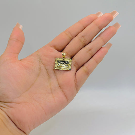 10K Gold Framed Last Supper Charm