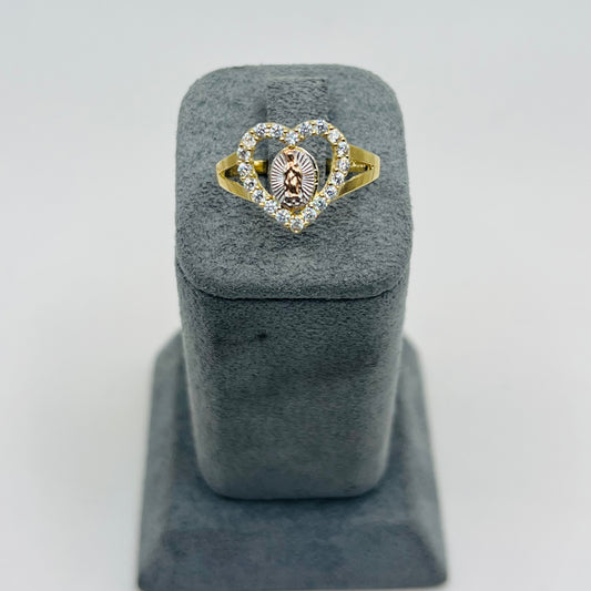 14k Gold Immaculate Heart Ring
