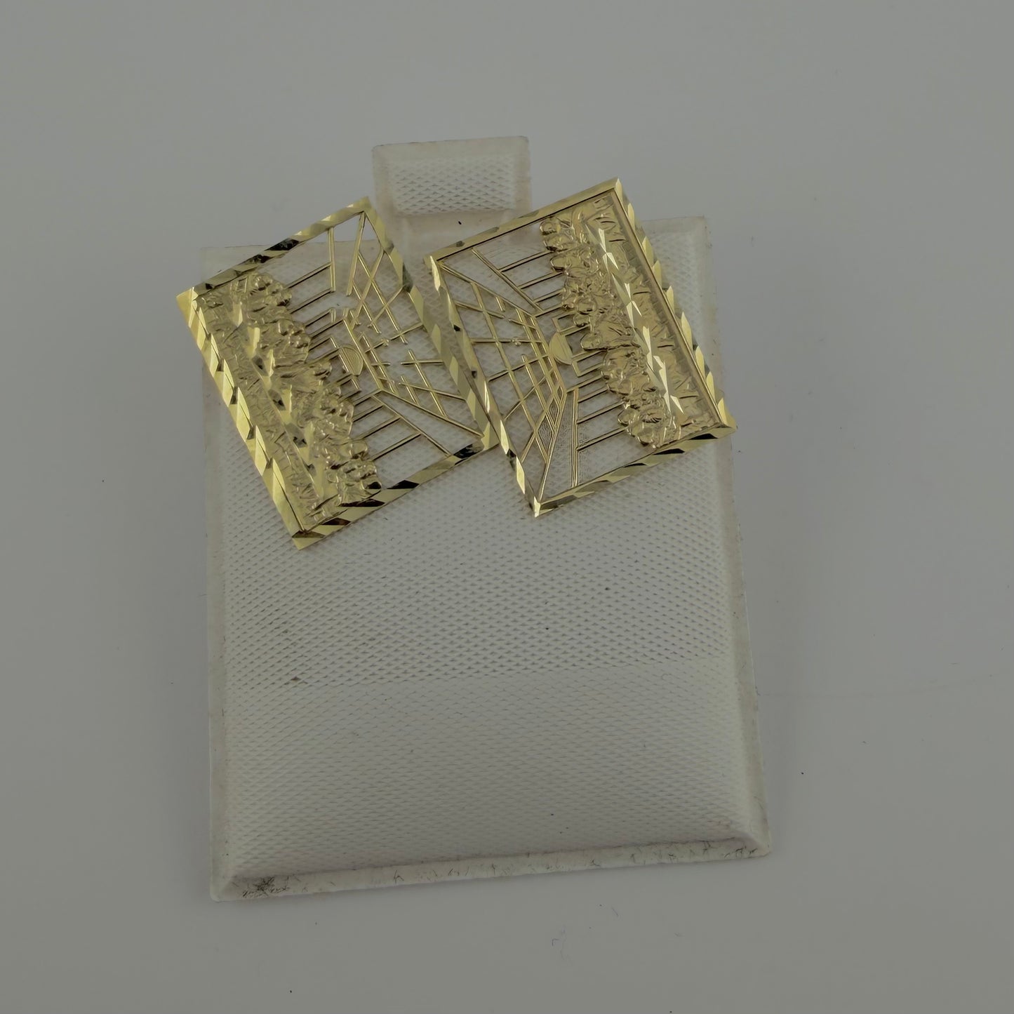 10K Gold Last Supper Earrings