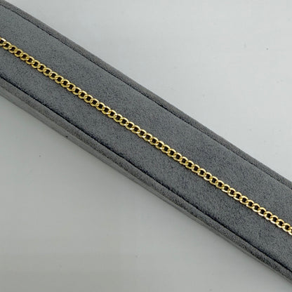 10k Gold 3.3mm Cuban Bracelet