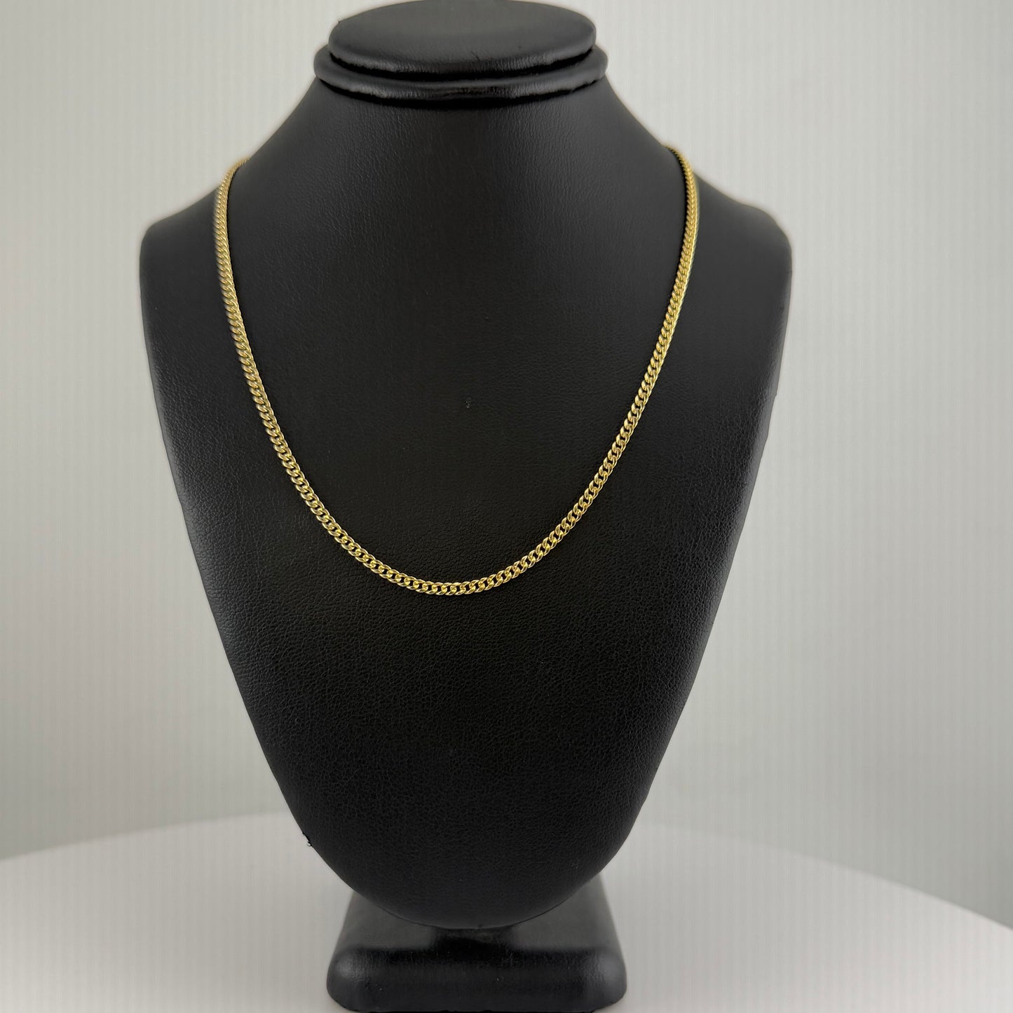 10K Gold 2.2mm hollow Miami Cuban Chain