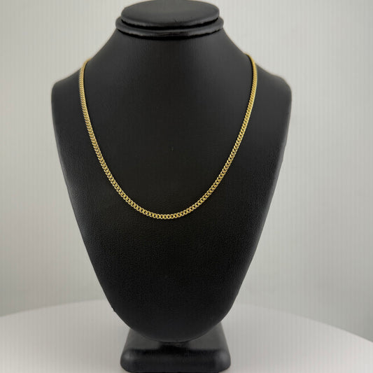 10K Gold 2.2mm hollow Miami Cuban Chain