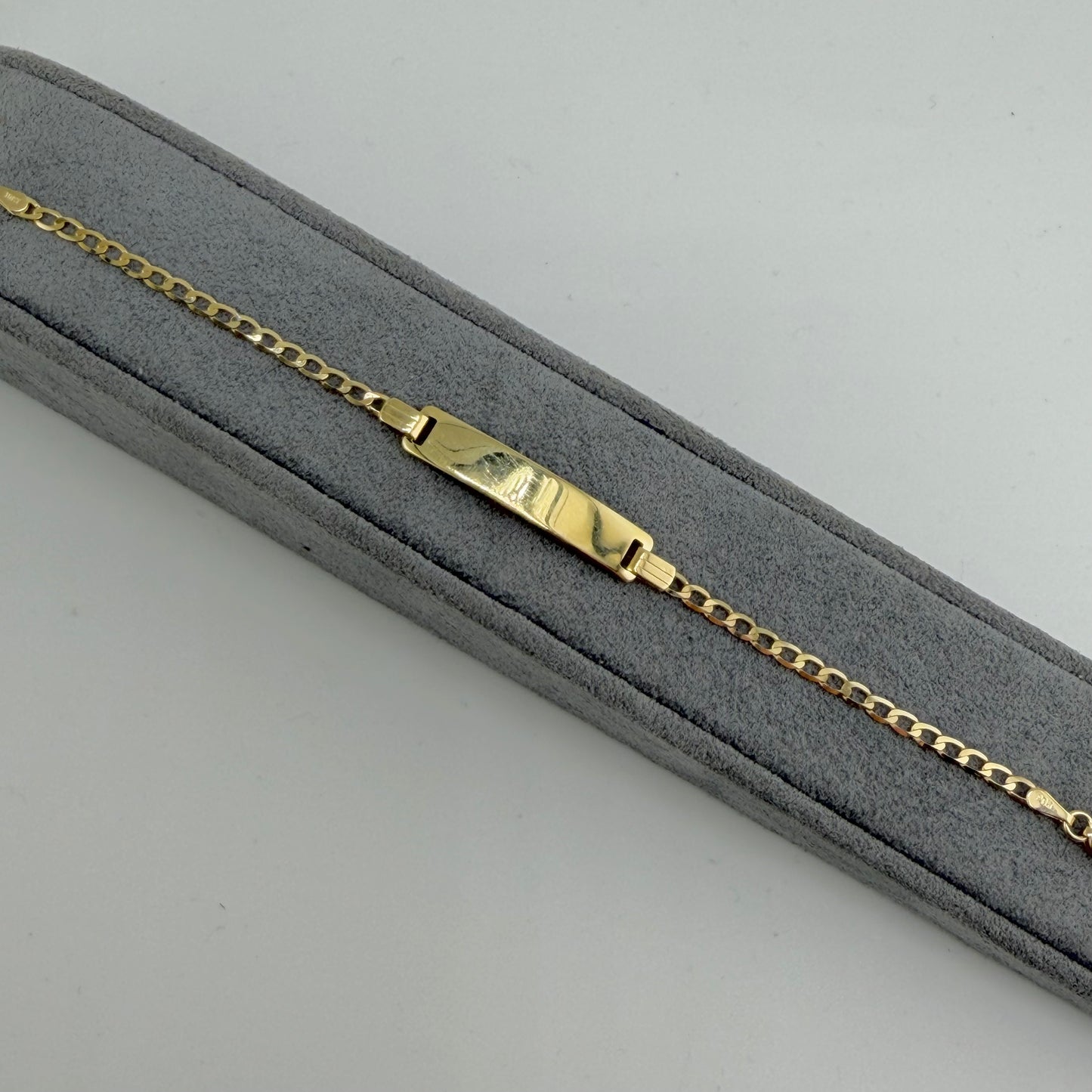 10k Gold Cuban 2.5mm ID Bracelet
