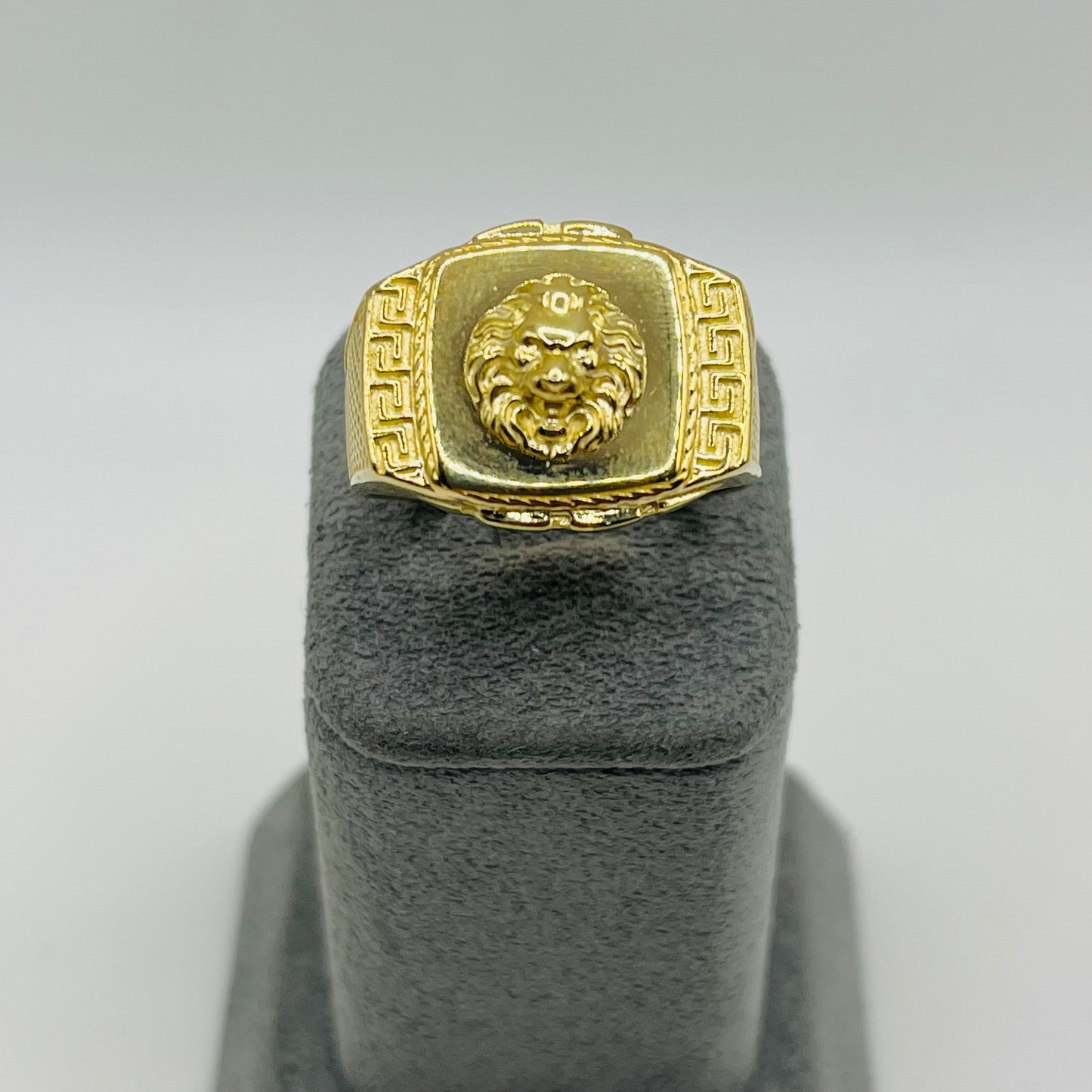 10k Gold Lion Head Roma Ring