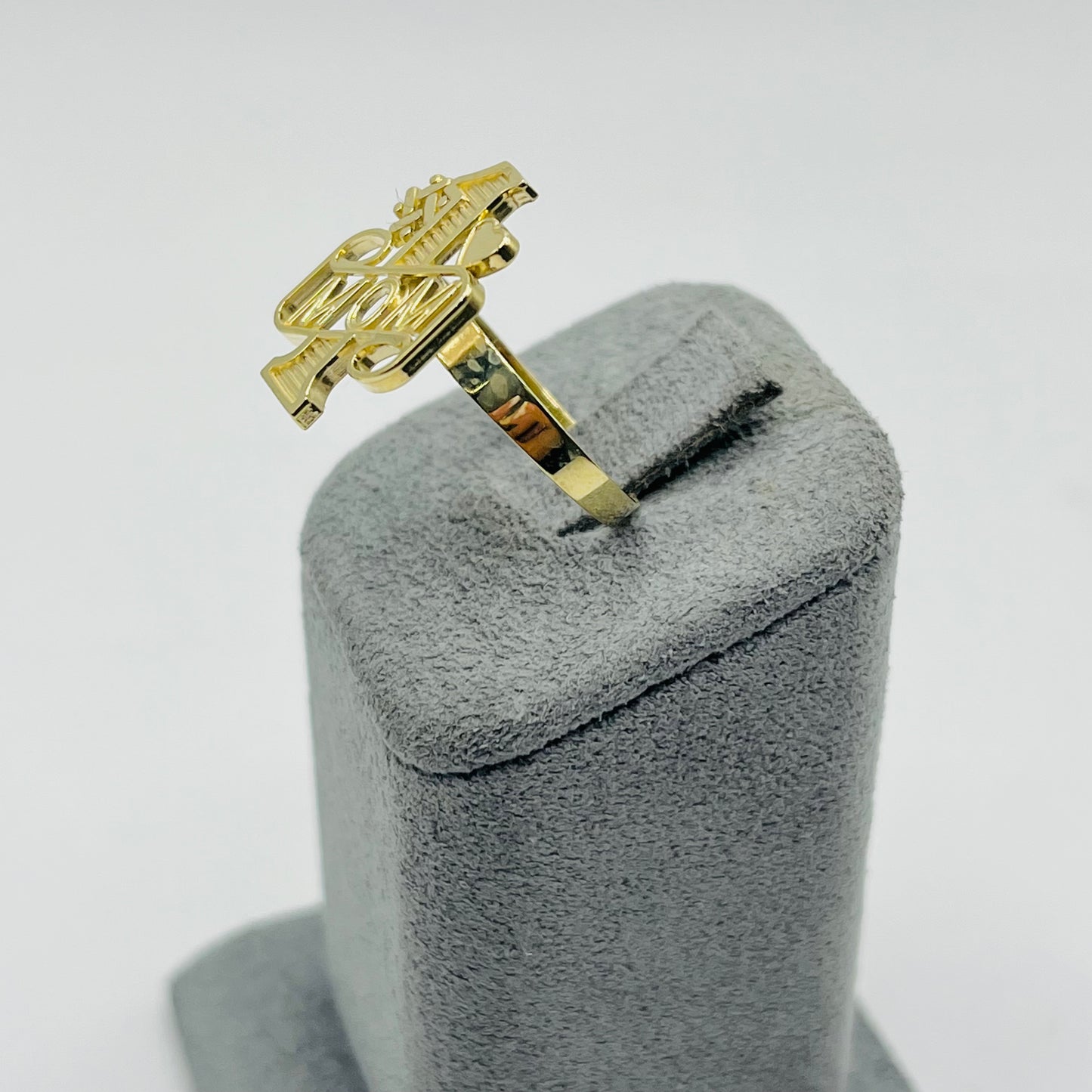 10k Gold Number One Mom Ring