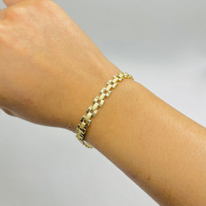 10K Gold RX Bracelet | Width: 5mm