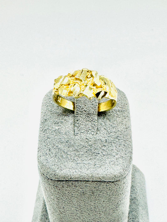 10K Gold Nugget Ring (natural cut)