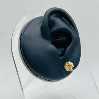 14K Round Nugget Earrings (XSmall)