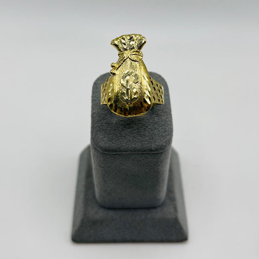 10K Gold Chunky Moneybag Ring