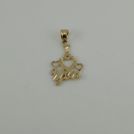 10k Gold In Love Dainty Charm