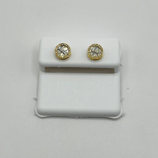 10k Gold Diamond GlowCircle Earrings (S)