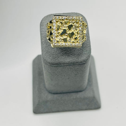 10k Gold Custom CZ Ring - Size 14 - Final Sale