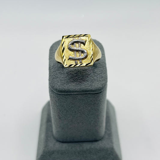 10k Gold Two- Tone Dinero Ring