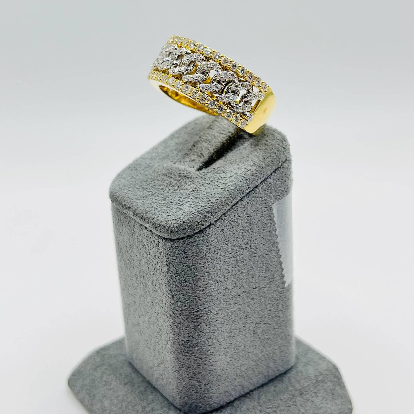 10k Gold Diamond Crest Ring