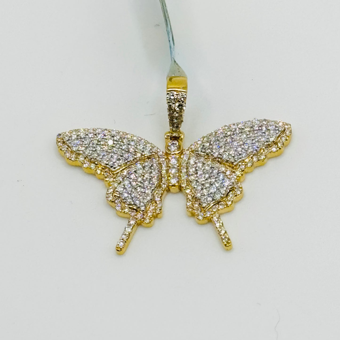 10K Gold Diamond Butterfly Charm (1.6 ctw)