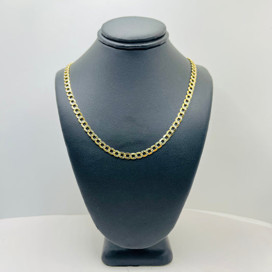 10k Gold Dc 4.5mm Cuban Chain