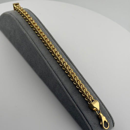 10k Gold 7mm Franco Bracelet
