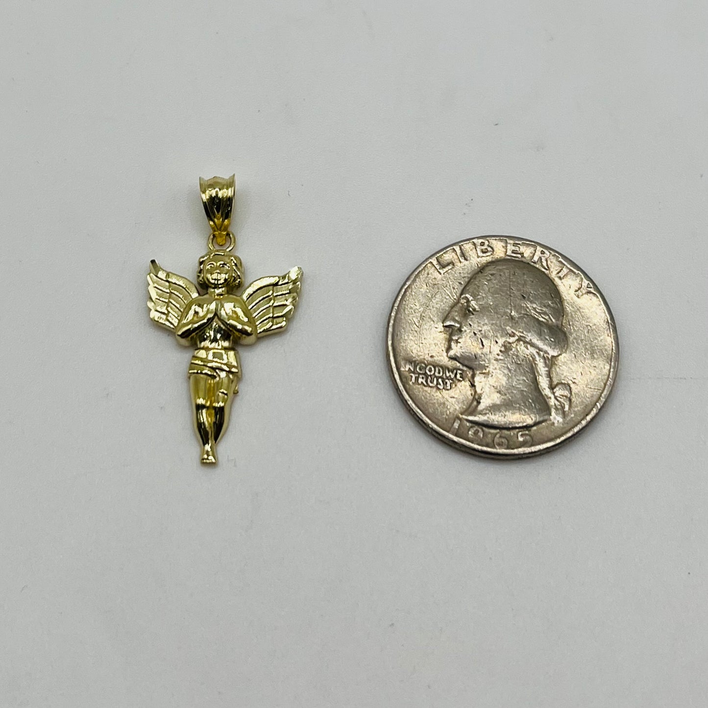10K Gold Angel Charm