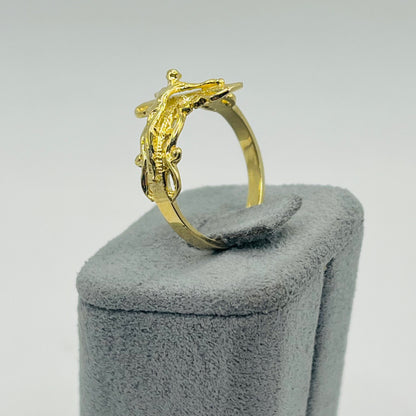 10k Gold Fancy Sideways Cross Ring
