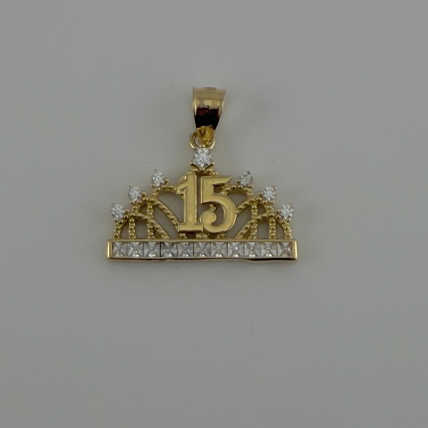 10k Gold Quince Cz Glow Charm