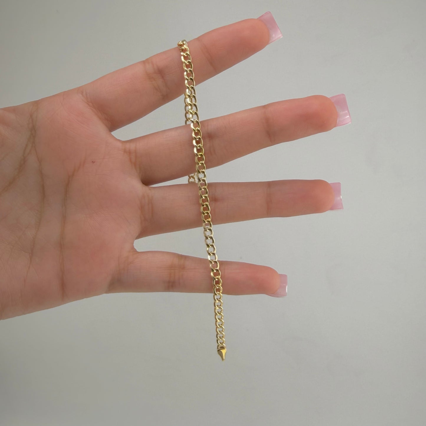 10k Gold 3.3mm Cuban Bracelet