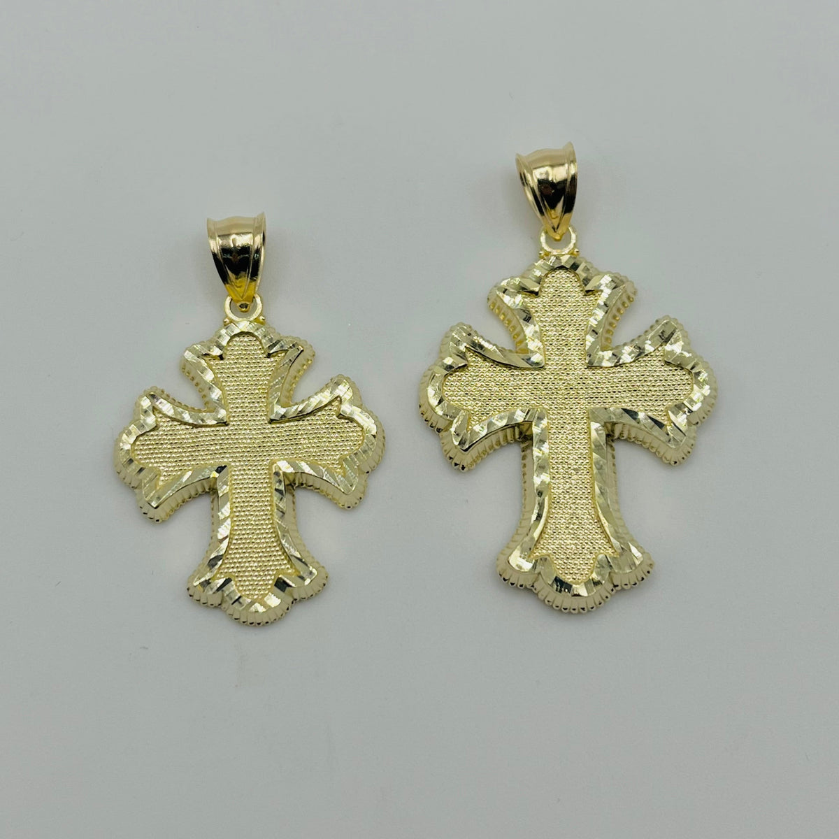 10K Gold Royal Cross Pendant | Face Size: 23mm