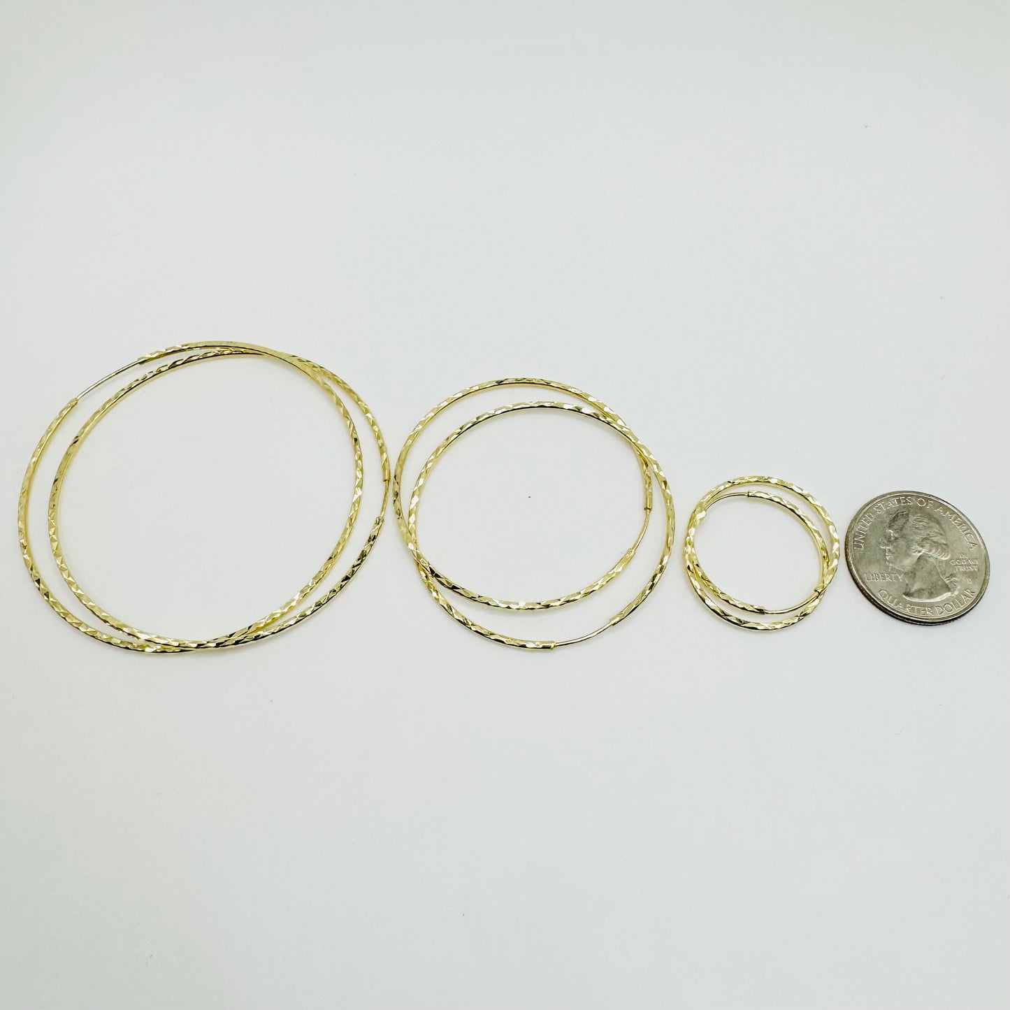 10k Gold Endless Eternity Hoops