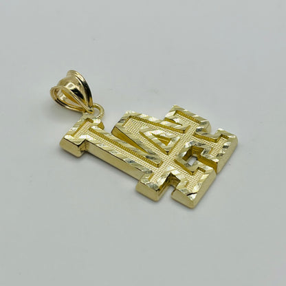 10k Gold LA Charm (Large)