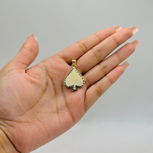 10K Gold Spade Charm