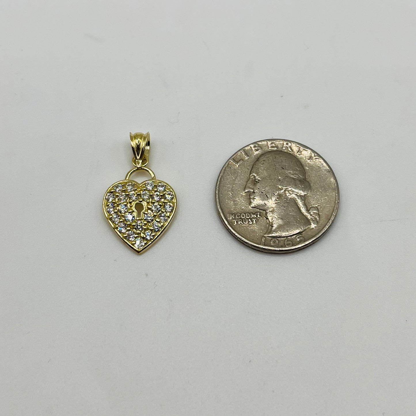 10K Gold Unlock My Heart Charm