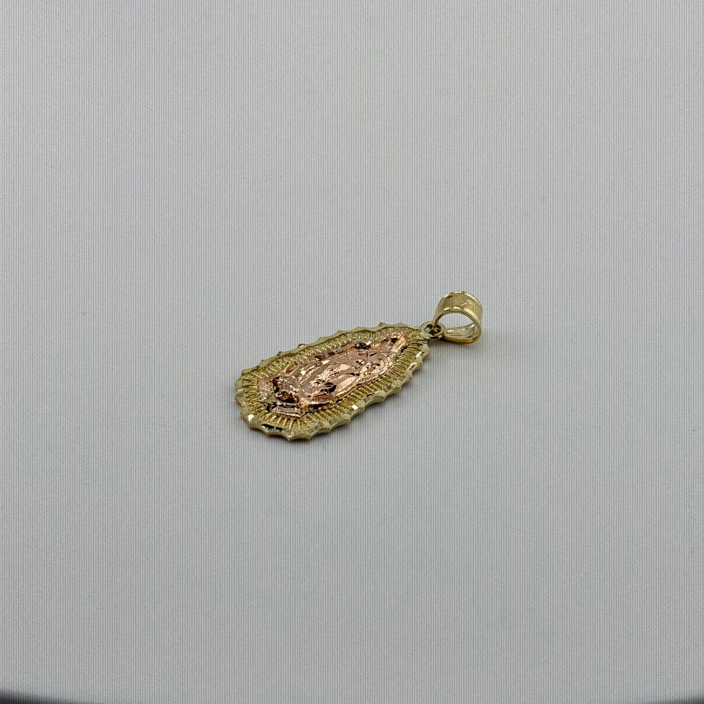 10k Gold Two Tone Virgin Mary Charm (M)
