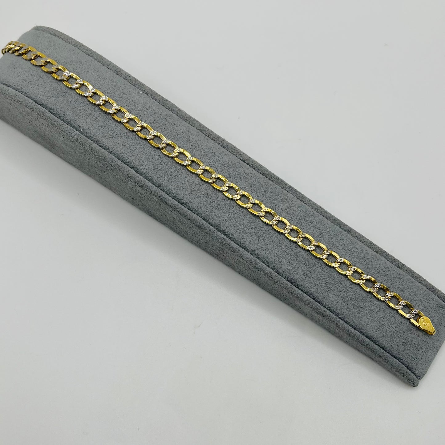 10k Gold Dc 5.4mm Cuban Bracelet