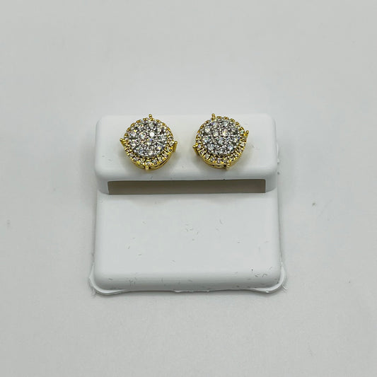 10k Gold Diamond DuoCircle Earrings