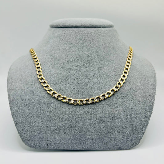 14k Gold Diamond Cut Cuban Chain (5mm)