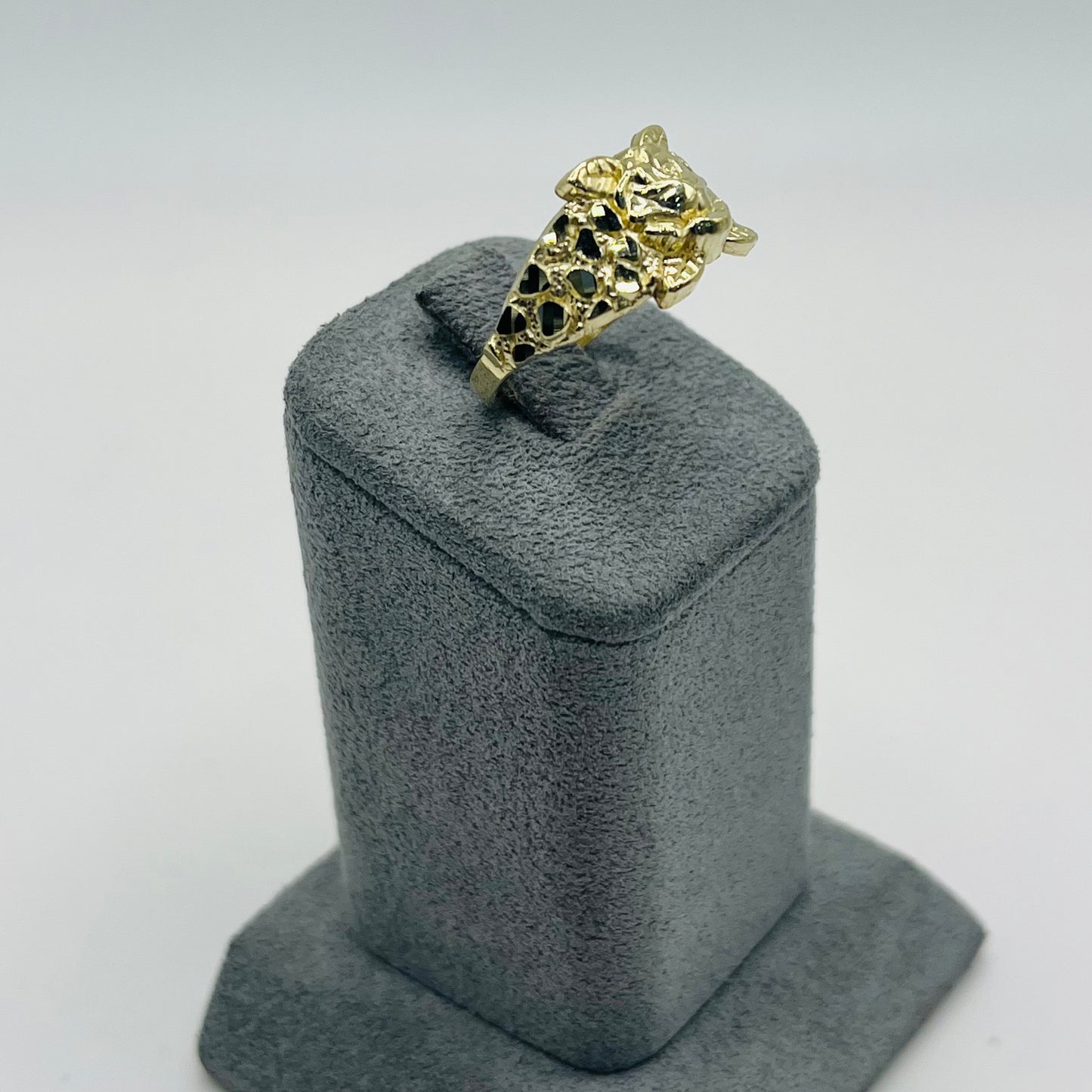 10k Gold Nugget Rose Garden Ring