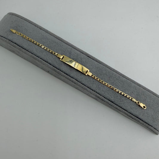 10k Gold Cuban 2.5mm ID Bracelet