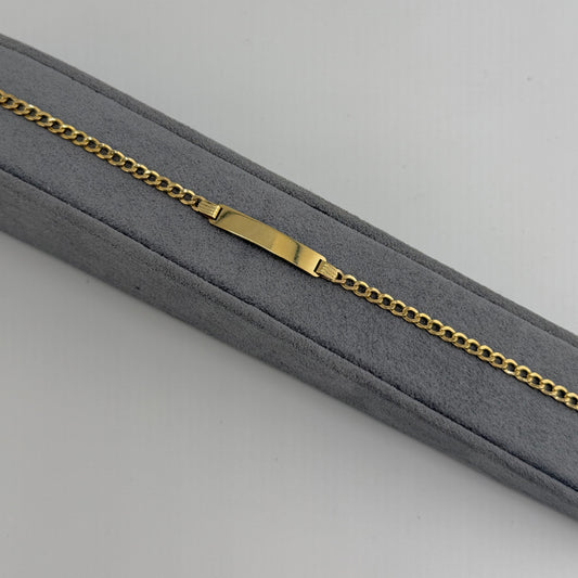 10k Gold Cuban 3.3mm ID Bracelet