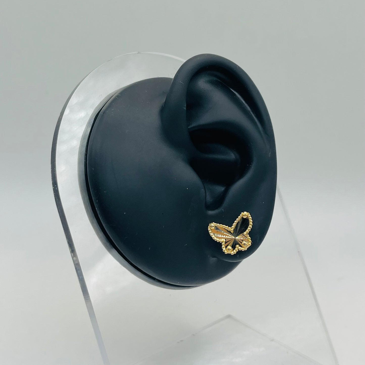 14k Gold Fancy Butterfly Earrings