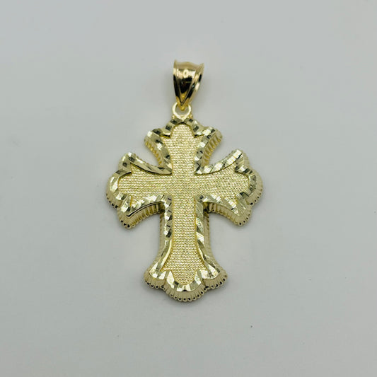 10k Gold Roman Cross Pendant (Large)