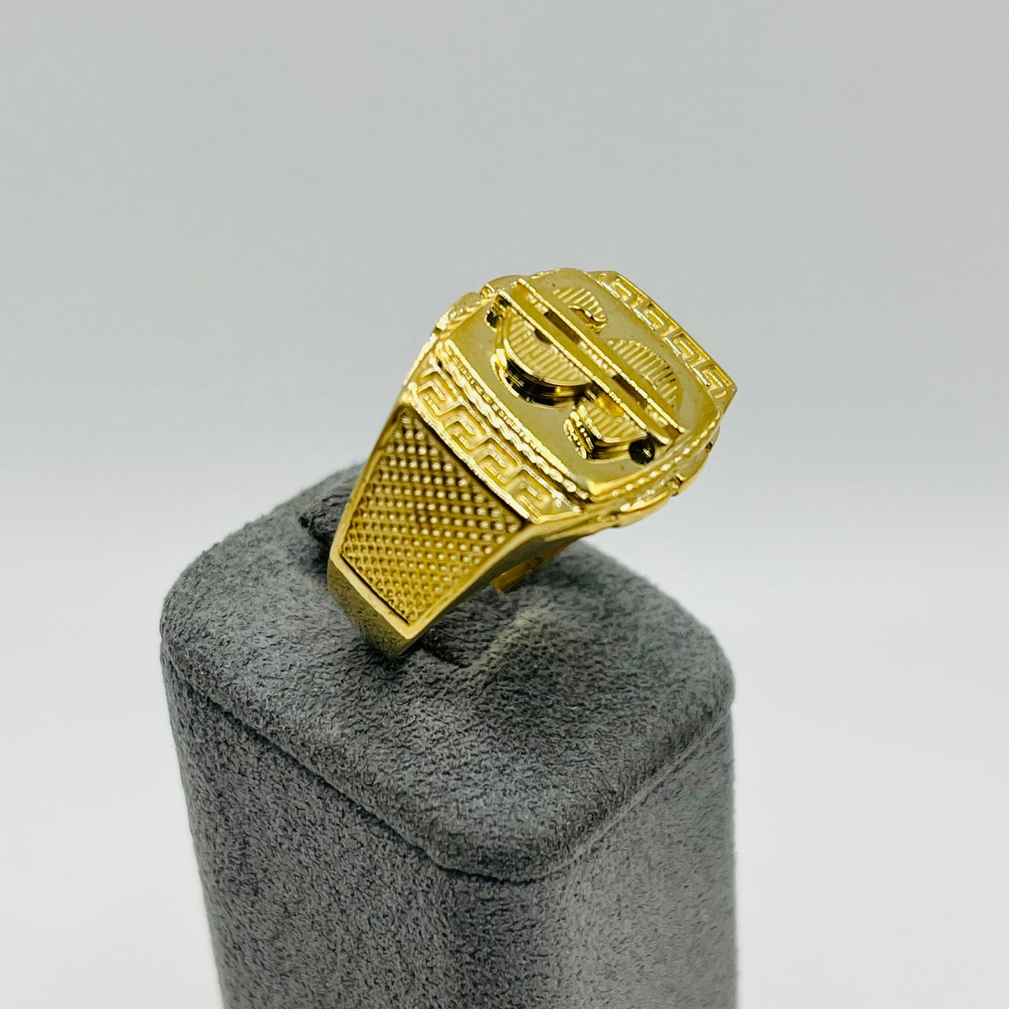 10k Gold Money Sign Roma Ring