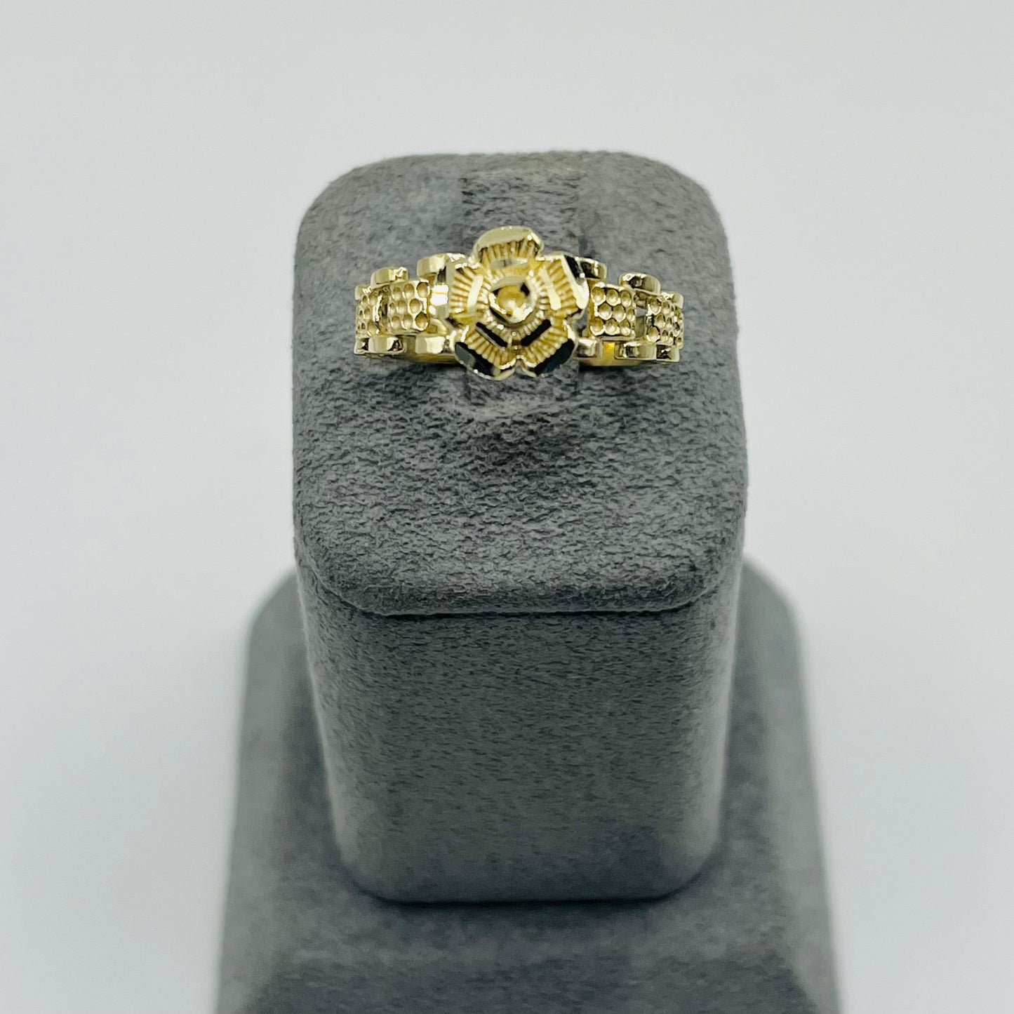 10k Gold Rose Rx Ring