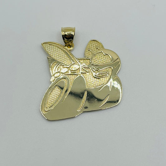 10k Gold Bumblebee Charm ( Large)