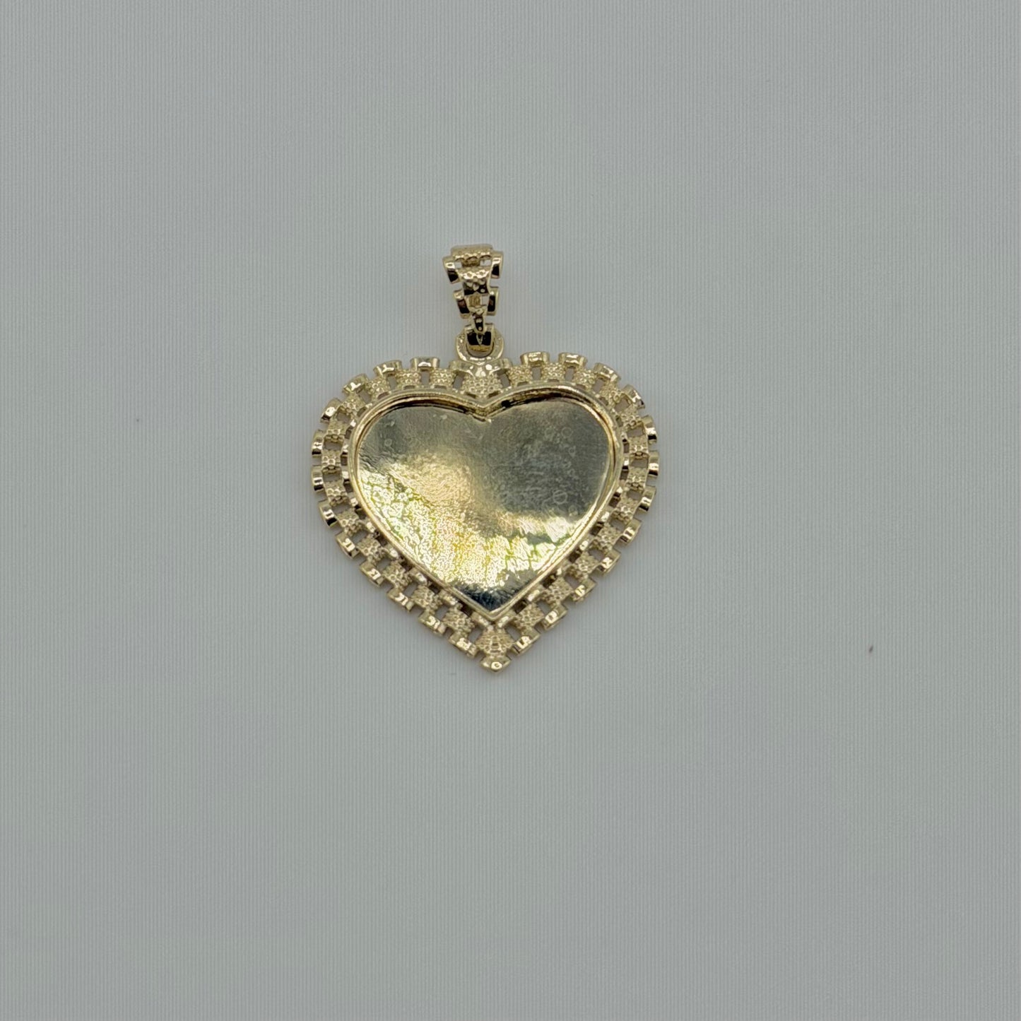 10k Gold Rx Bell Rx Heart Picture Pendant (S)