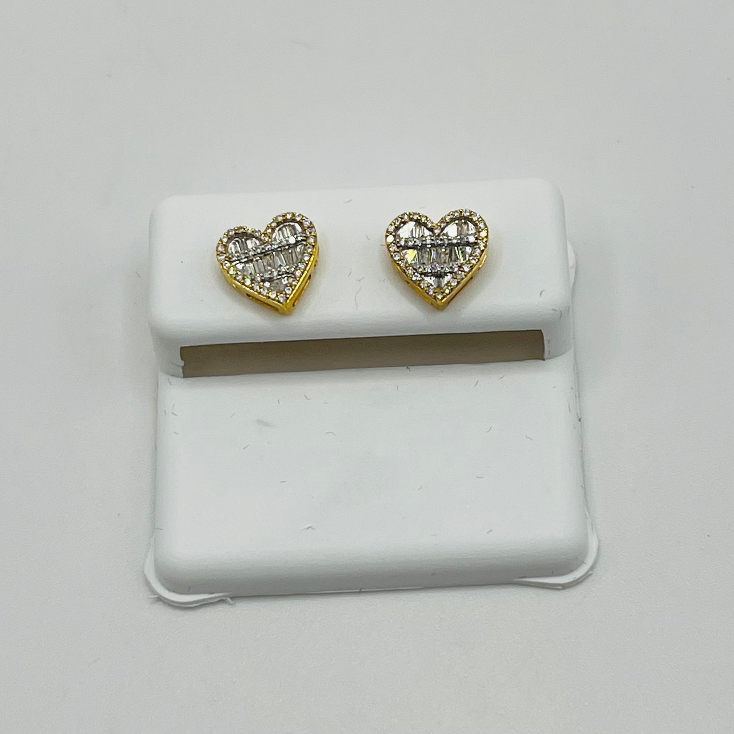 10k Gold Diamond ForeverFlame Earrings (Wider Version)